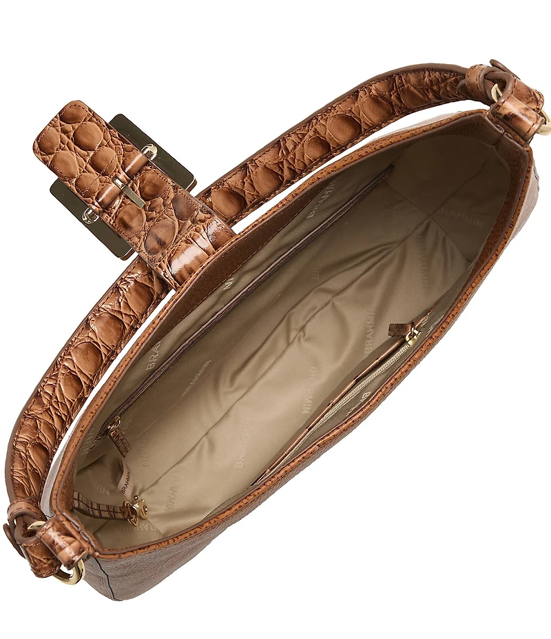 BRAHMIN Cinnamon Cumulus Collection Fallon Shoulder Bag