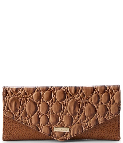 BRAHMIN Cinnamon Cumulus Collection Veronica Wallet