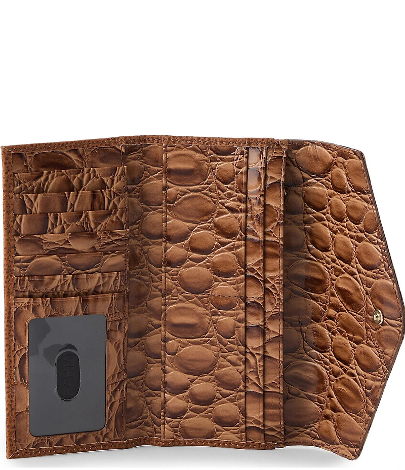 BRAHMIN Cinnamon Cumulus Collection Veronica Wallet