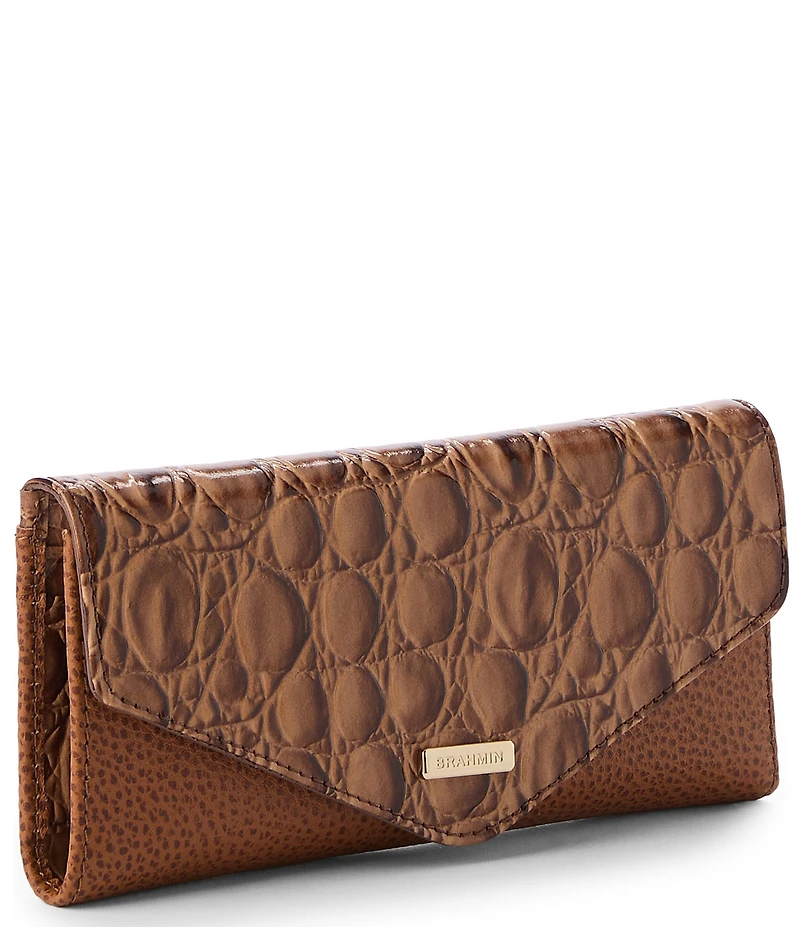 BRAHMIN Cinnamon Cumulus Collection Veronica Wallet