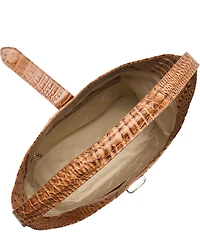 BRAHMIN Cinnamon Palma Collection Gwynne Canvas Shoulder Bag