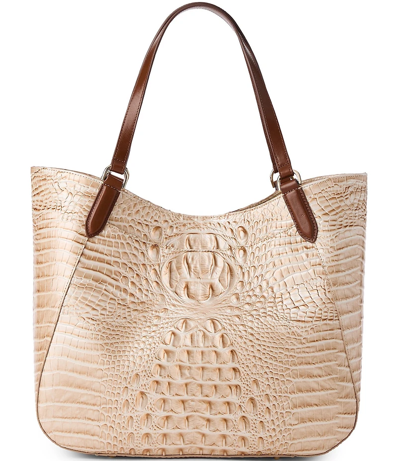 BRAHMIN Contour Ambrose Aliza Contrast Trim Tote Bag