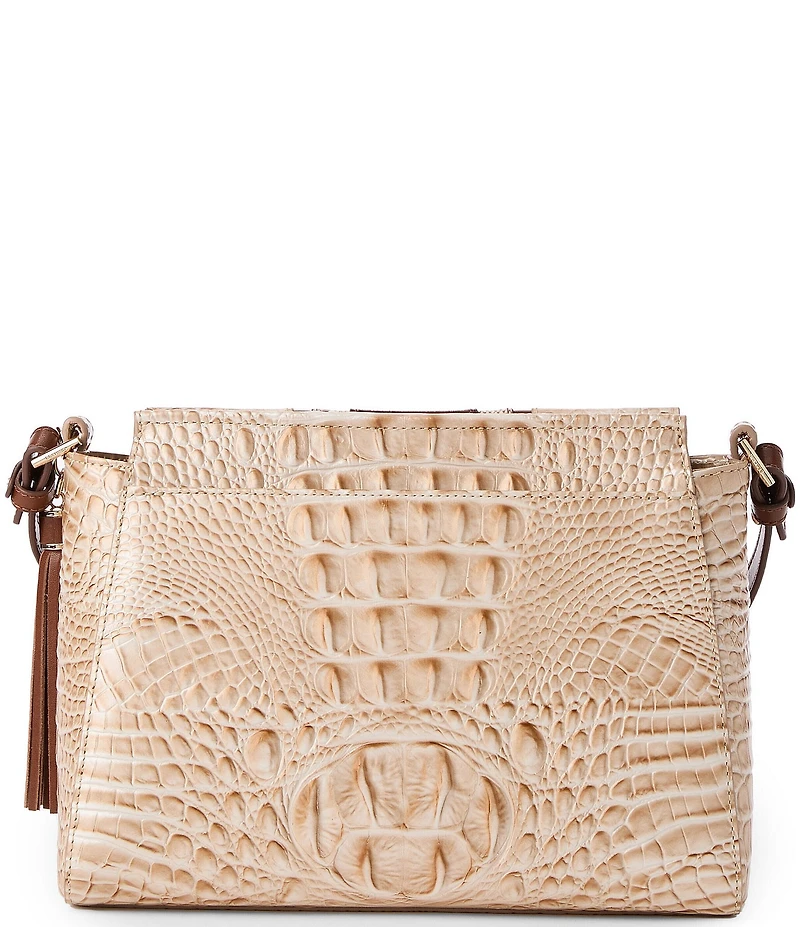 BRAHMIN Contour Pecan Ambrose Hillary Crossbody Bag