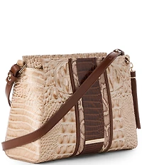BRAHMIN Contour Pecan Ambrose Hillary Crossbody Bag
