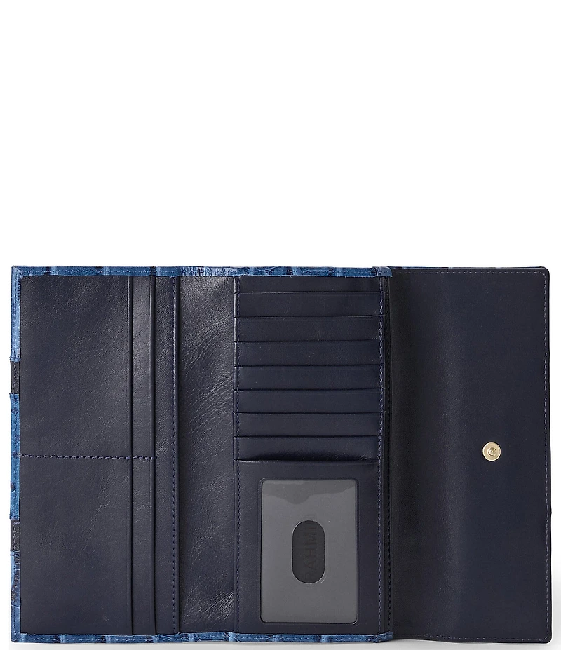 Brahmin Cordelia Retro Blue Skye Trifold Wallet