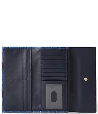 Brahmin Cordelia Retro Blue Skye Trifold Wallet