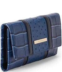 Brahmin Cordelia Retro Blue Skye Trifold Wallet