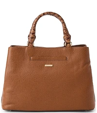 BRAHMIN Cumulus Collection Cinnamon Small Denise Satchel Bag