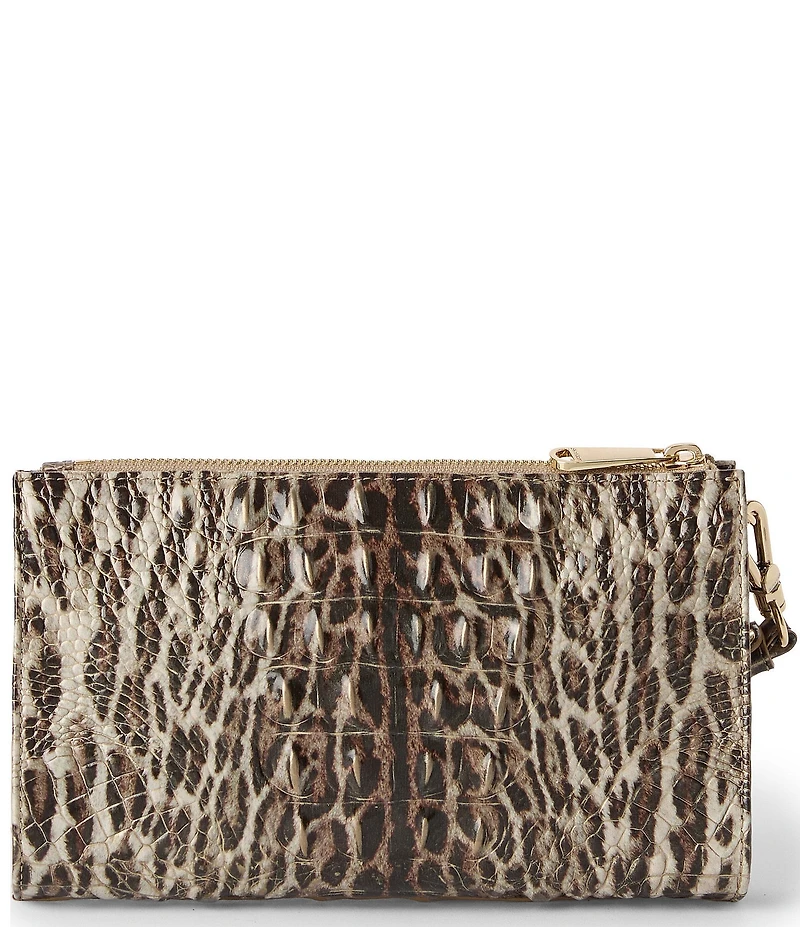 BRAHMIN Daisy Melbourne Collection Ocelot Animal Print Wristlet