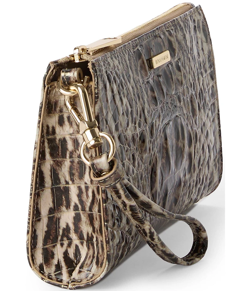 BRAHMIN Daisy Melbourne Collection Ocelot Animal Print Wristlet