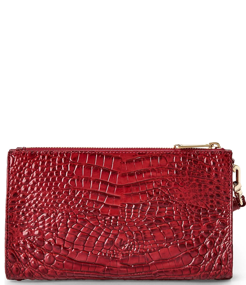 BRAHMIN Daisy Melbourne Collection Volcanic Red Wristlet
