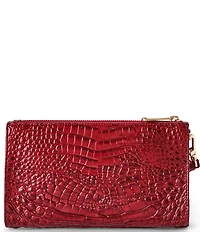 BRAHMIN Daisy Melbourne Collection Volcanic Red Wristlet