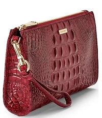 BRAHMIN Daisy Melbourne Collection Volcanic Red Wristlet