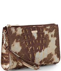 BRAHMIN Daisy Summer Rodeo Cow Print Wristlet