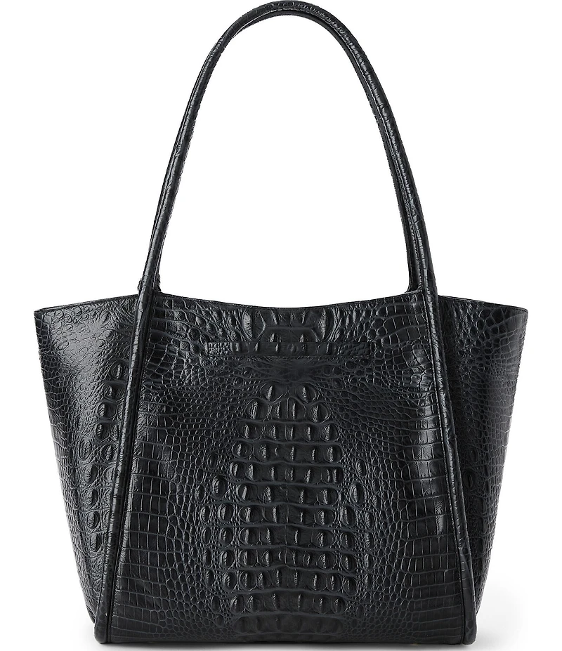 BRAHMIN Damson Collection Bailee Leopard Tote Bag