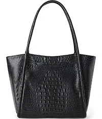 BRAHMIN Damson Collection Bailee Leopard Tote Bag