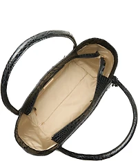 BRAHMIN Damson Collection Bailee Leopard Tote Bag