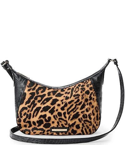 BRAHMIN Damson Collection Black Corinne Crossbody Bag