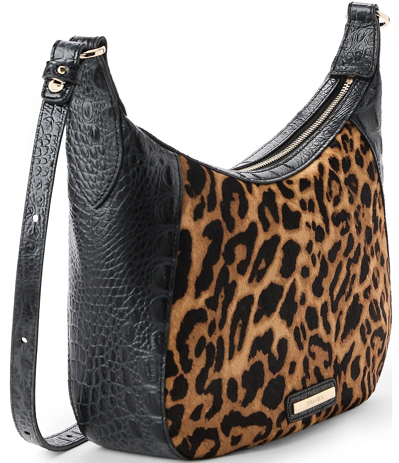 BRAHMIN Damson Collection Black Corinne Crossbody Bag