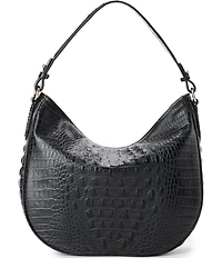 BRAHMIN Damson Collection Kathleen Leopard Slouchy Shoulder Bag