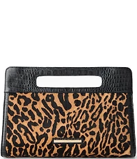 BRAHMIN Damson Collection Black Ravina Clutch Bag