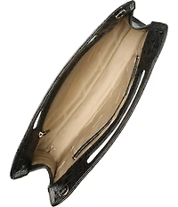 BRAHMIN Damson Collection Black Ravina Clutch Bag