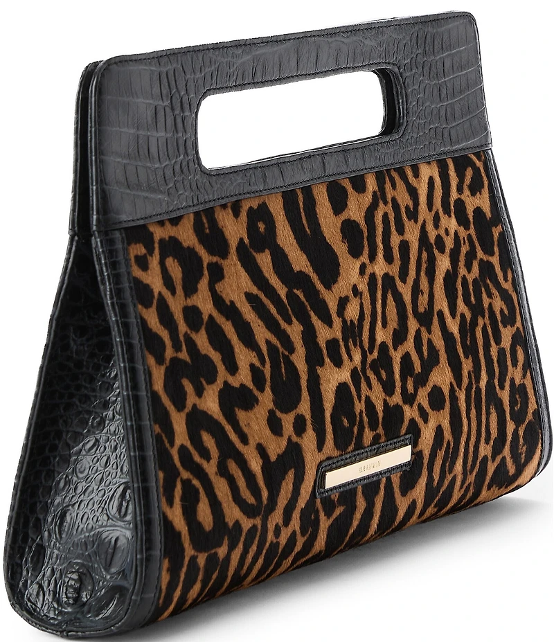 BRAHMIN Damson Collection Black Ravina Clutch Bag