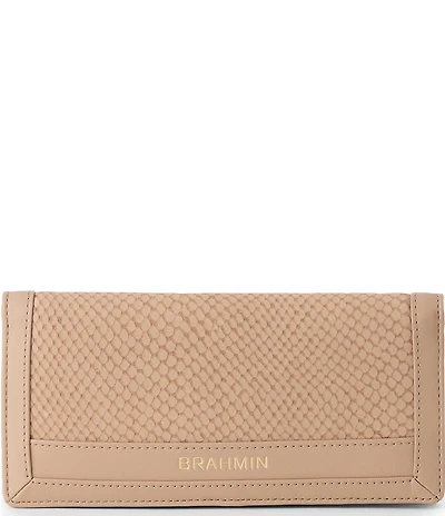 BRAHMIN Dawnlight Collection Tan Ady Wallet