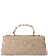 BRAHMIN Woodland Collection Dayan Beaded Handle East-West Satchel Bag