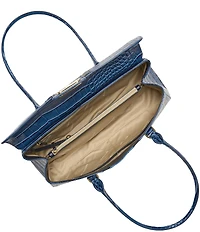 BRAHMIN Dayan Retro Blue Skye East-West Satchel Bag