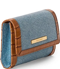 BRAHMIN Denim Starlit Collection Kerra Wallet