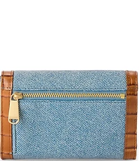BRAHMIN Denim Starlit Collection Kerra Wallet