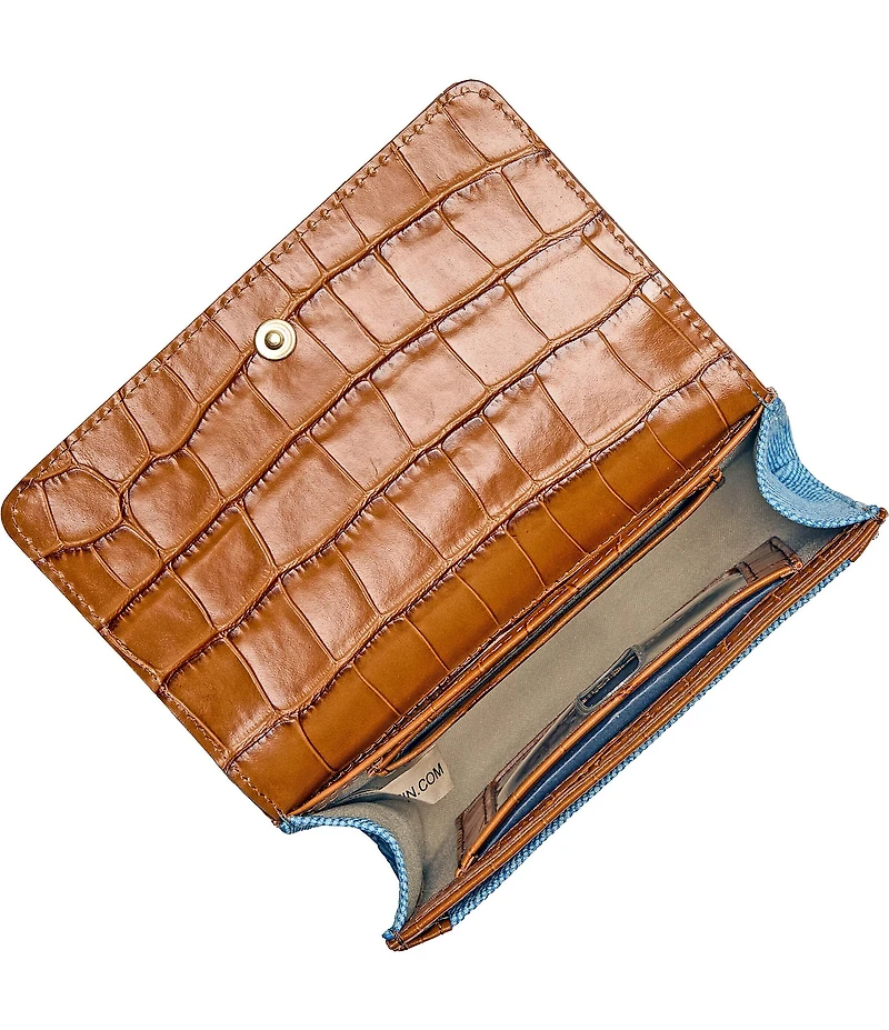 BRAHMIN Denim Starlit Collection Kerra Wallet