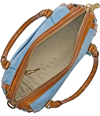 BRAHMIN Denim Starlit Collection Micaela Soft Slouchy Satchel Bag