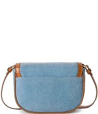 BRAHMIN Denim Starlit Collection Portial Flap Crossbody Bag
