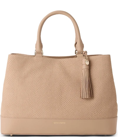 BRAHMIN Denise Leather and Duese Duffel Bag