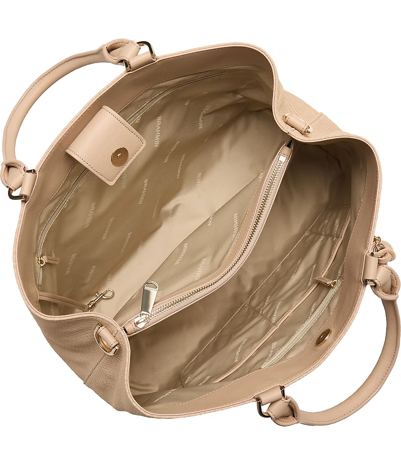 BRAHMIN Denise Leather and Duese Duffel Bag