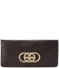 BRAHMIN Deveron Collection Chocolate Ady Wallet