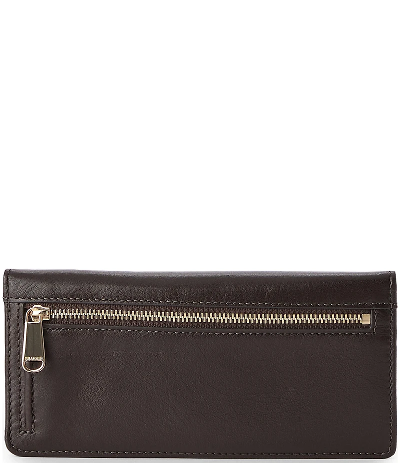 BRAHMIN Deveron Collection Chocolate Ady Wallet