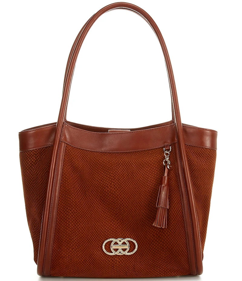 BRAHMIN Deveron Collection Bailee Sparkling Cider Slouchy Tote Bag