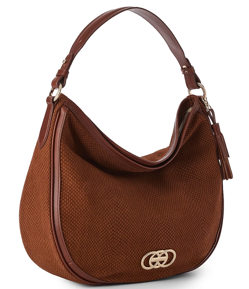 BRAHMIN Deveron Collection Kathleen Sparkling Cider Slouchy Hobo Shoulder Bag