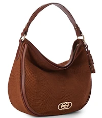 BRAHMIN Deveron Collection Kathleen Sparkling Cider Slouchy Hobo Shoulder Bag
