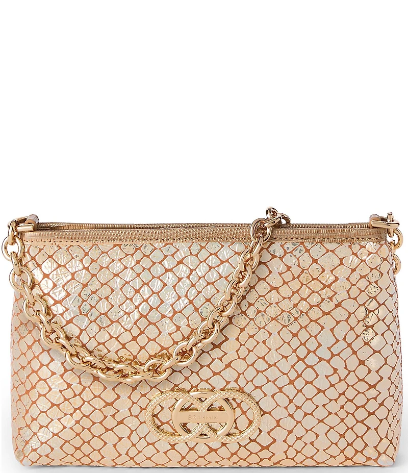 BRAHMIN Donegal Collection Gold Lorelei Shoulder Bag