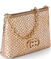 BRAHMIN Donegal Collection Gold Lorelei Shoulder Bag