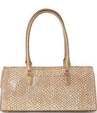 BRAHMIN Donegal Collection Gold Sophia Satchel Bag