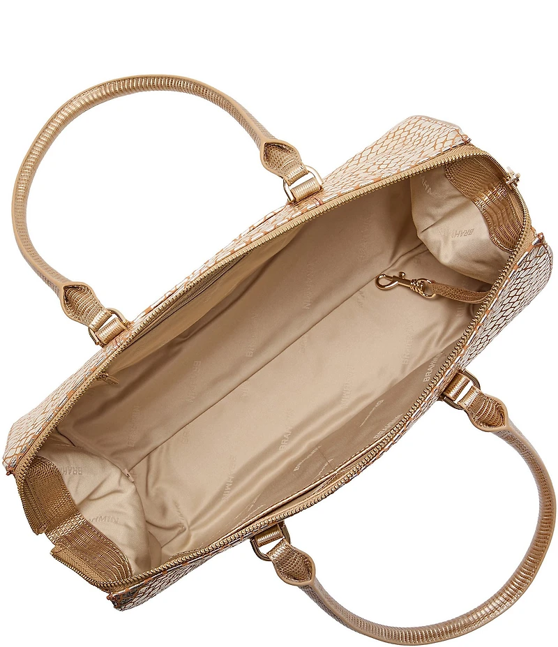 BRAHMIN Donegal Collection Gold Sophia Satchel Bag