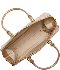 BRAHMIN Donegal Collection Gold Sophia Satchel Bag