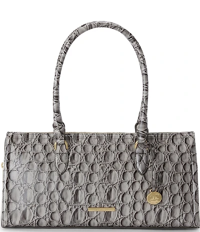 BRAHMIN Dove Vanderbilt Collection Sophia East West Satchel Bag