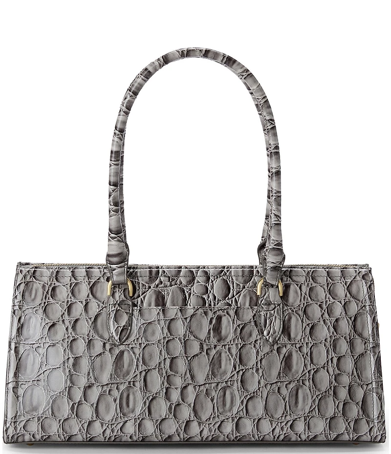 BRAHMIN Dove Vanderbilt Collection Sophia East West Satchel Bag