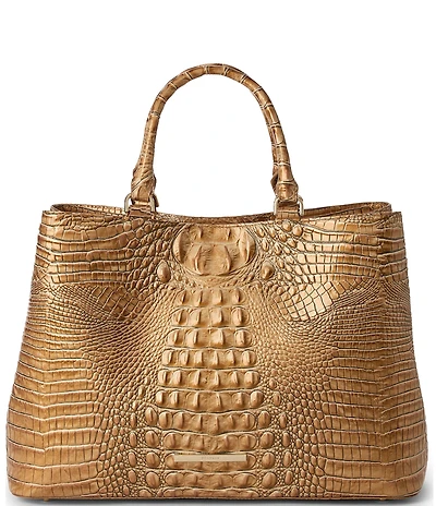BRAHMIN Driftwood Melbourne Collection Denise Carryall Satchel Bag